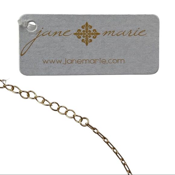 Jane Marie 16" Gold Brave Letter Station, Gold Chain Necklace, NWT - Picture 4 of 5